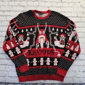 Authentic Krampus Ugly Christmas Sweater Horror Legendary Pictures Size XL